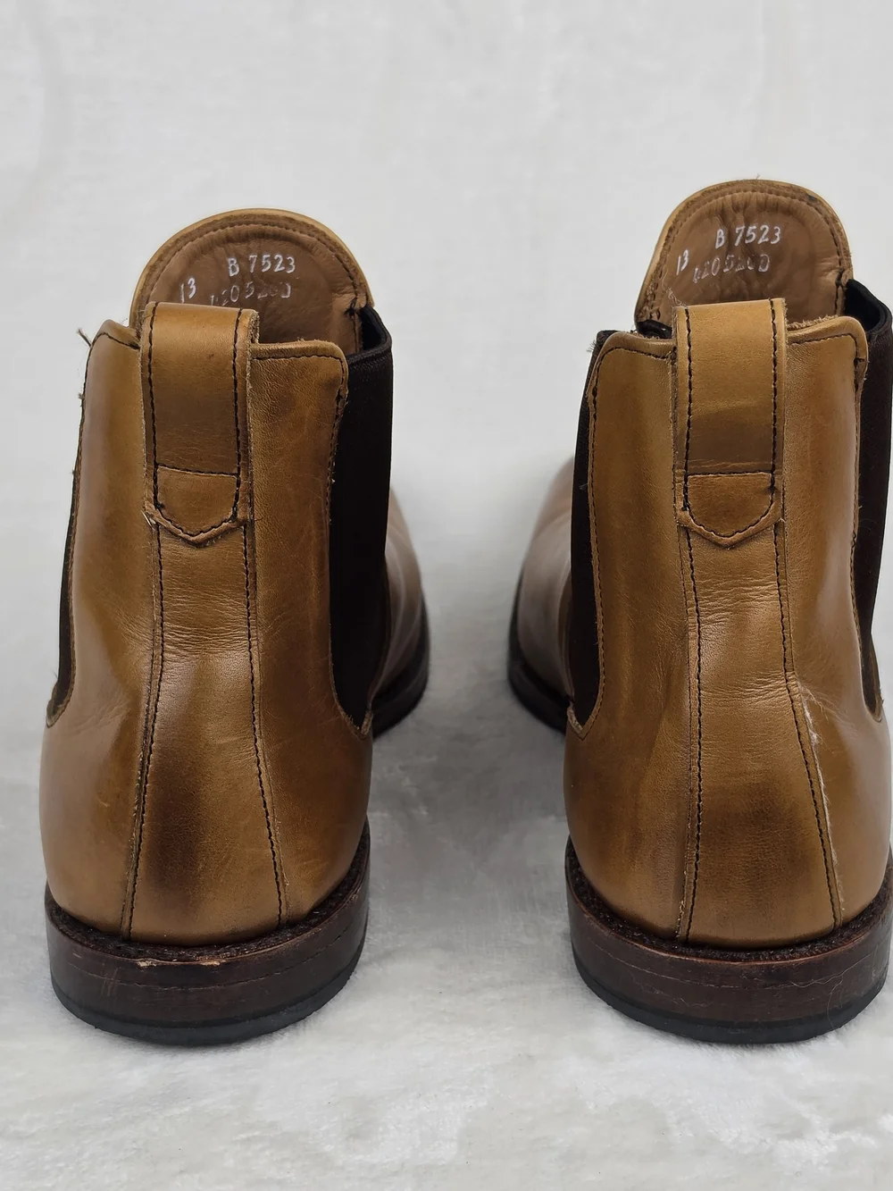 Allen Edmonds Liverpool Chelsea Boot Men's 13 Walnut Calfskin Made in USA